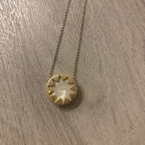 House of Harlow sunburst gold necklace